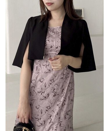 ノーカラーボレロジャケット