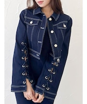 デニムシャツボレロジャケット