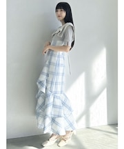 ラッフルマーメイドコンビワンピース