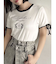 リボンスリーブロゴTシャツ