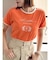 リボンスリーブロゴTシャツ