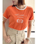 リボンスリーブロゴTシャツ