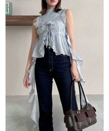 2WAYフルイドペプラムビスチェ