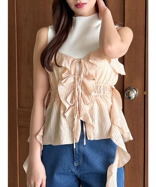 2WAYフルイドペプラムビスチェ