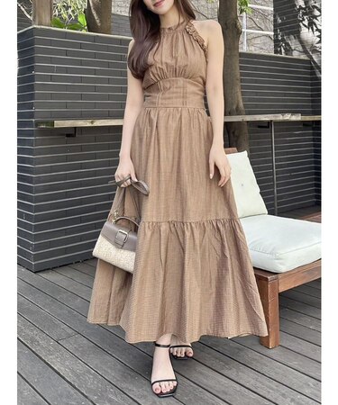 【再生産】アメスリフリルシェイプワンピース