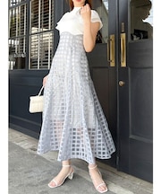 【20周年記念復刻!/WEB限定】シアーチェックコルセットワンピース