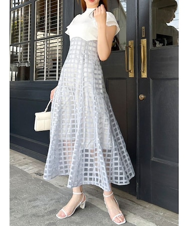 【20周年記念復刻!/WEB限定】シアーチェックコルセットワンピース