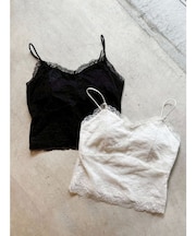 カップ付レースキャミソール