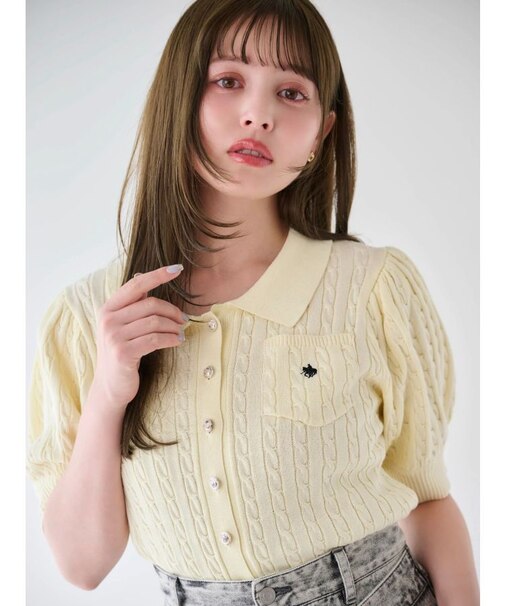 【POLO BCSコラボ/再生産】ポロカーデニットトップス