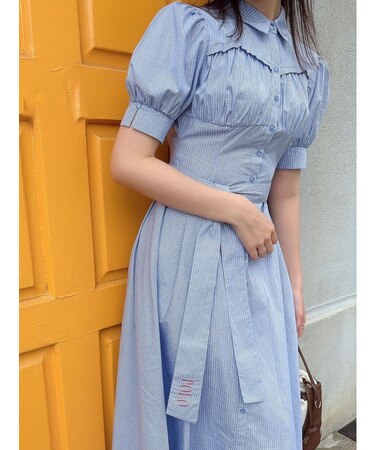 【POLO BCSコラボ/再生産】コルセットスウィッチングシャツワンピース