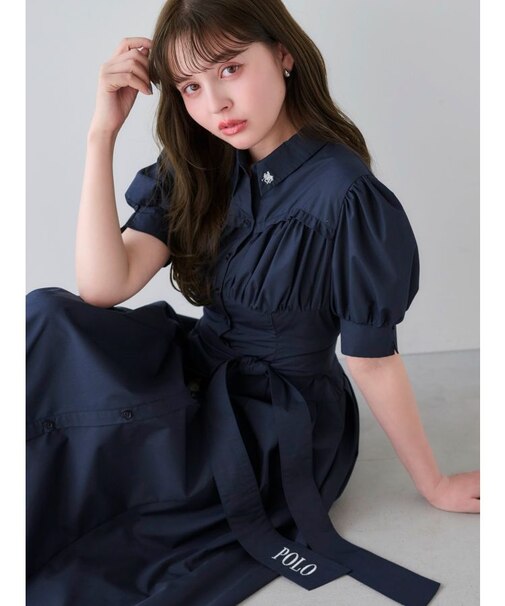 【POLO BCSコラボ/再生産】コルセットスウィッチングシャツワンピース