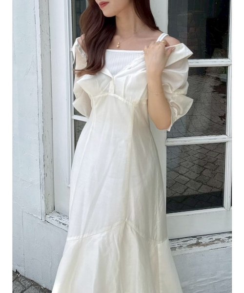 AnMILLE リブドッキングレイヤードワンピース アンミール リブ