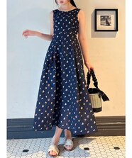 WEB限定】ハートパターンシャーリングワンピース｜ダズリンの通販 