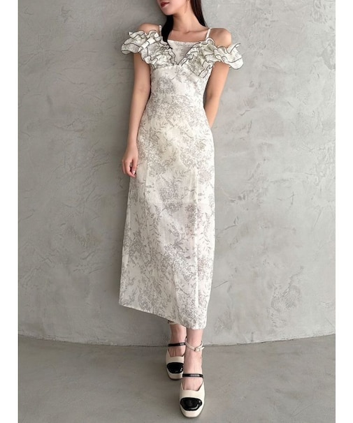 【20周年記念復刻！】カスレフラワーIラインワンピース