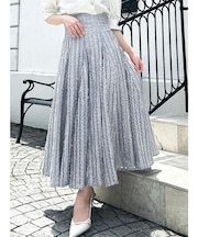 シアーボリューミーフレアスカート