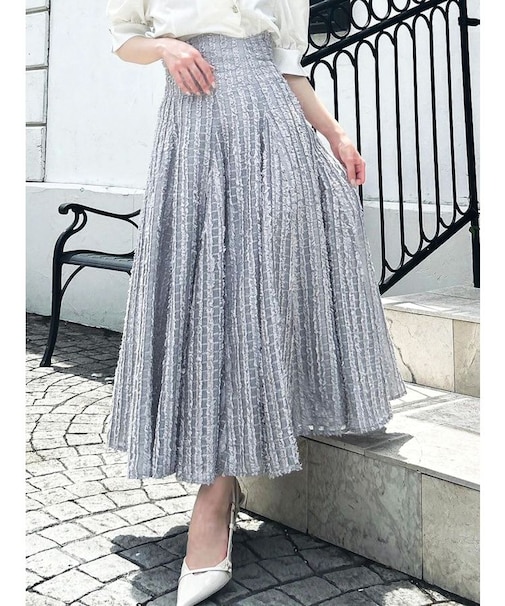 シアーボリューミーフレアスカート