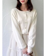 プレートシンプルカーディガン
