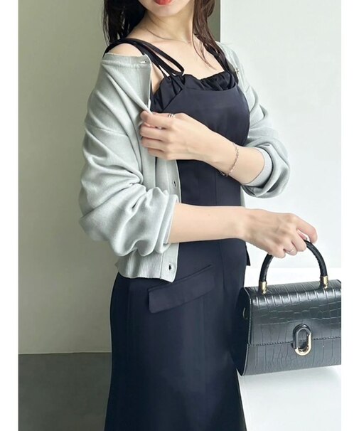 プレートシンプルカーディガン