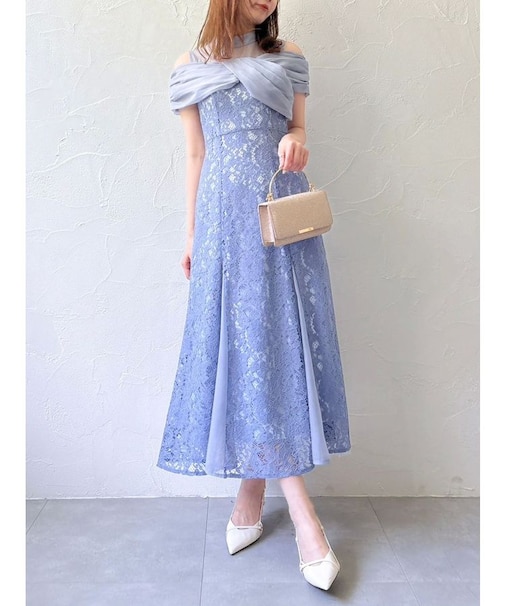 オーガンベールマーメイドドレス