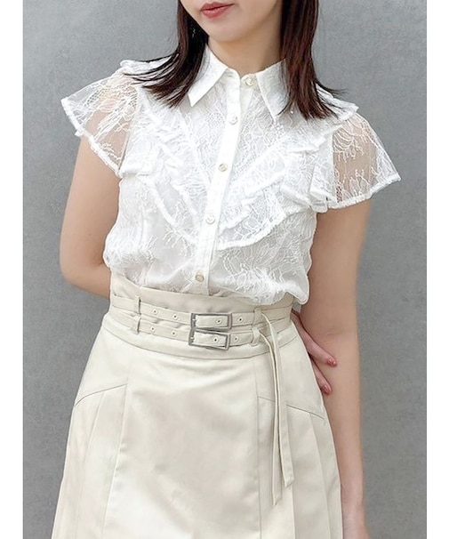 ラッフルフリルブラウス