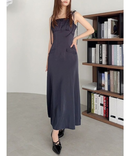 ◆関税送料込◆サテンツイル ミディワンピース プリーツ入り PROENZA SCHOULER コットンポプリン ミディワンピース プリーツ