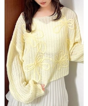 モヘアライクルーズニット