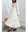 【WEB限定カラーあり】ダブルフリルフラワープリーツワンピース