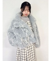 パールチェーンエコファーブルゾン