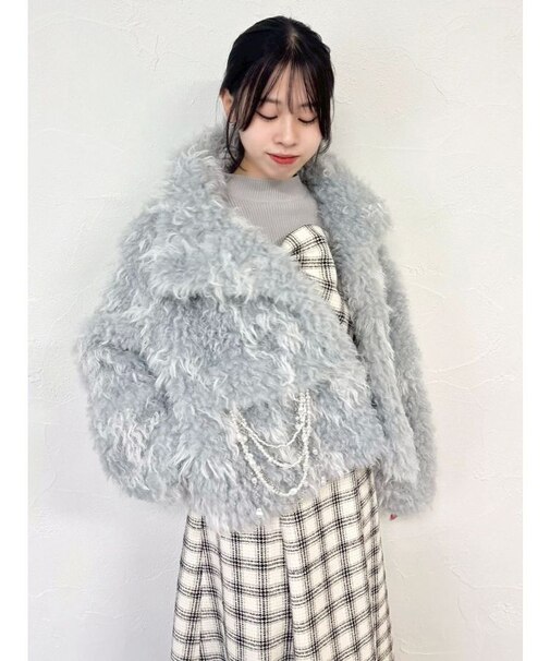 パールチェーンエコファーブルゾン