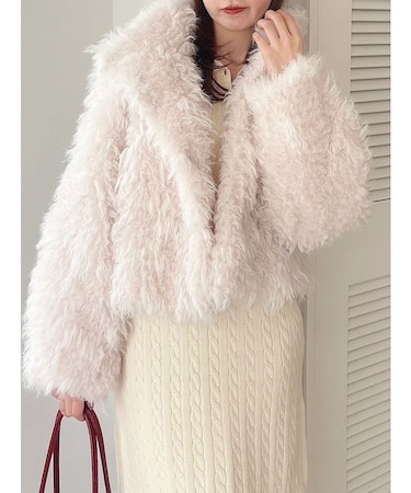 【WEB限定カラーあり】カールエコファーブルゾン