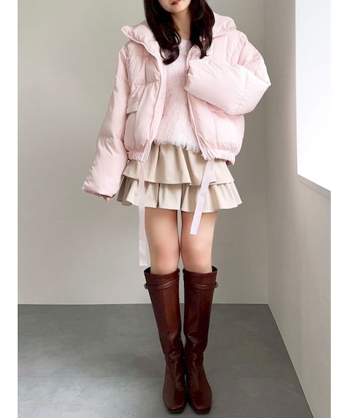 スタンドカラーボリュームダウン