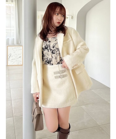 【WEB限定カラーあり】ヘアリーミドルジャケット