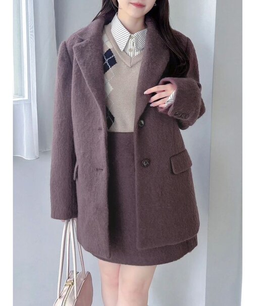 【WEB限定カラーあり】ヘアリーミドルジャケット