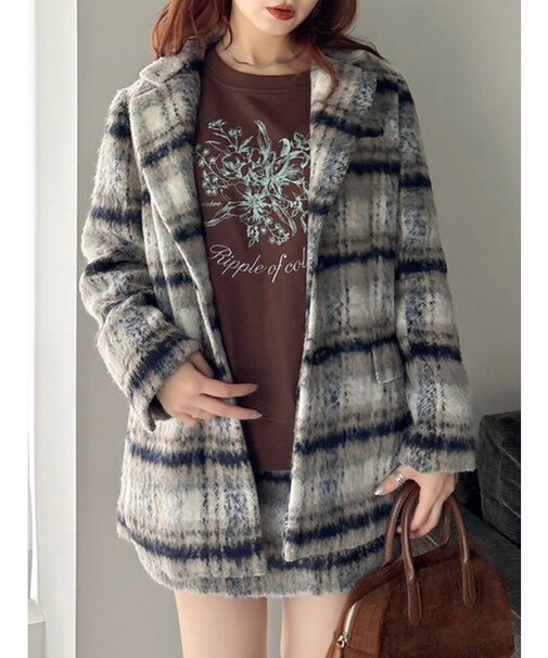 【WEB限定カラーあり】ヘアリーミドルジャケット