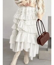 ランダムティアードチュールスカート