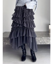 ランダムティアードチュールスカート