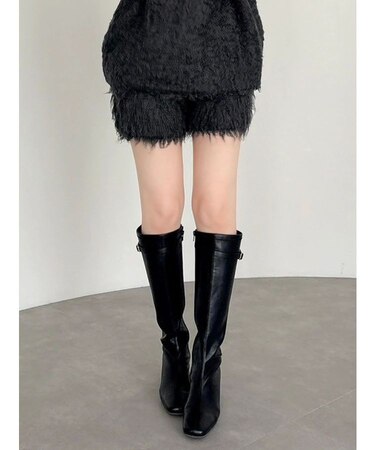 カールニットショートパンツ