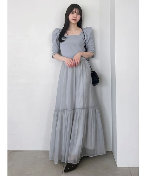 フロントホックデニムジャンスカ｜ダズリンの通販｜&mall（アンド