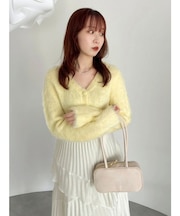 ルミナスカラーショートカーディガン