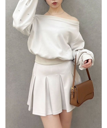 【20周年記念復刻!/セットアップ対応】ボックスプリーツカットミニスカート