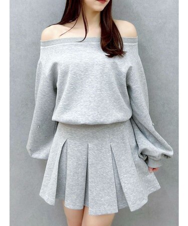 【20周年記念復刻!/セットアップ対応】ボックスプリーツカットミニスカート