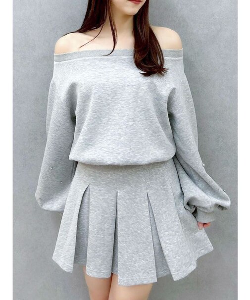 【20周年記念復刻!/セットアップ対応】ボックスプリーツカットミニスカート