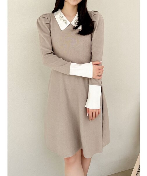 【20周年記念復刻！】オーナメントカラーニットワンピース