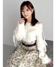 ルミナスカラーオフショルニット