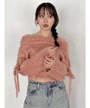 ルミナスカラーオフショルニット