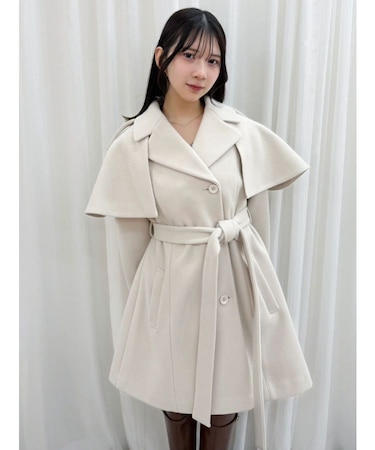 2WAYケープミニトレンチコート