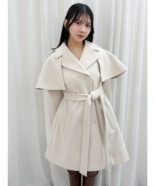 2WAYケープミニトレンチコート