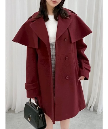 2WAYケープミニトレンチコート