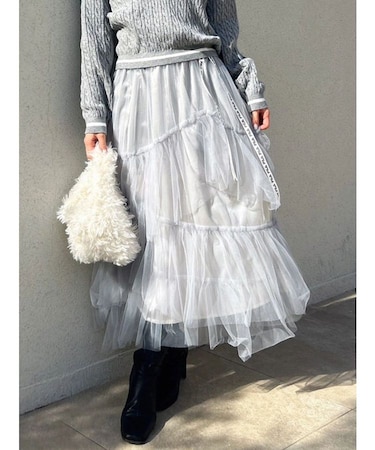 【FILA別注】アシメチュールティアードスカート