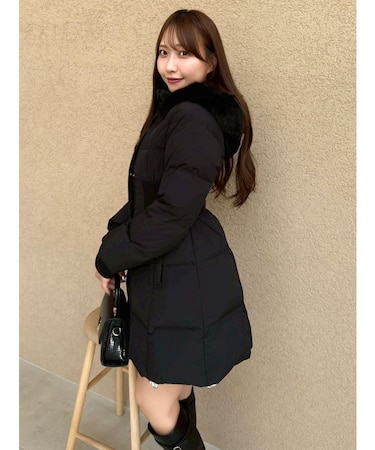 ウエストマークレディダウンコート